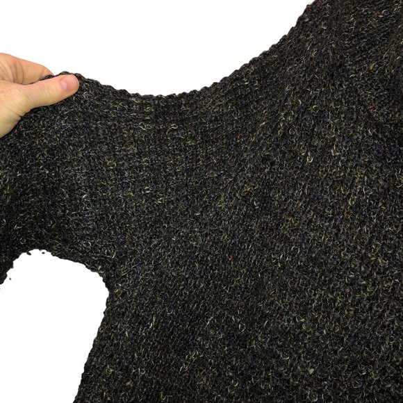 Free People Fair Gray Marl knit Cozy Chunky oversized turtleneck sweater… - Picture 3 of 4